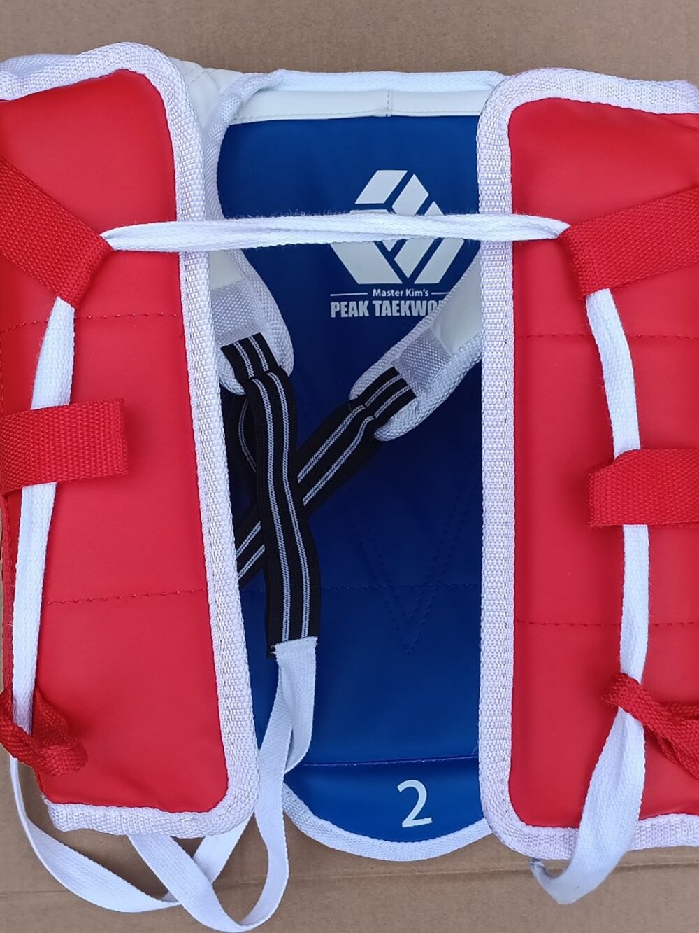 Master Kim's Peak Taekwondo Chest Guard 2 Size S L-33" H-16.5"